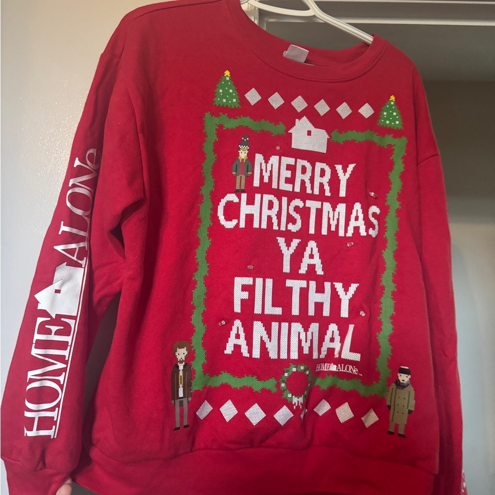 Red Christmas Home Alone Sweater